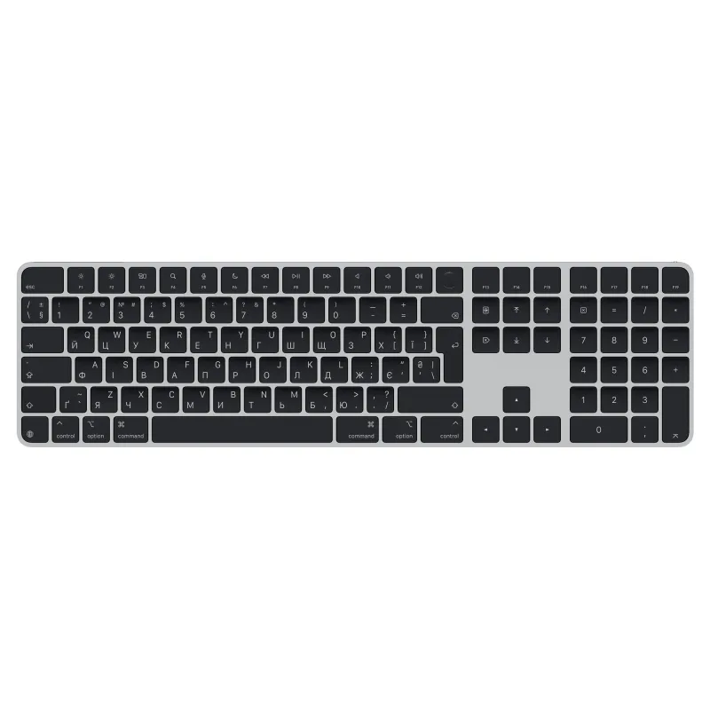 Apple Magic Keyboard Numeric Touch ID/Bezdrátová Bluetooth/UA layout/Černá MXK83UA/A