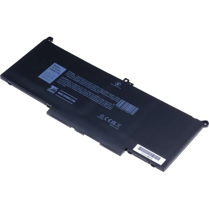Baterie T6 Power pro Dell Latitude 7280, 7290, 7380, 7390, 7480, 7490, 7500mAh, 57Wh, 4cell, Li-pol NBDE0185