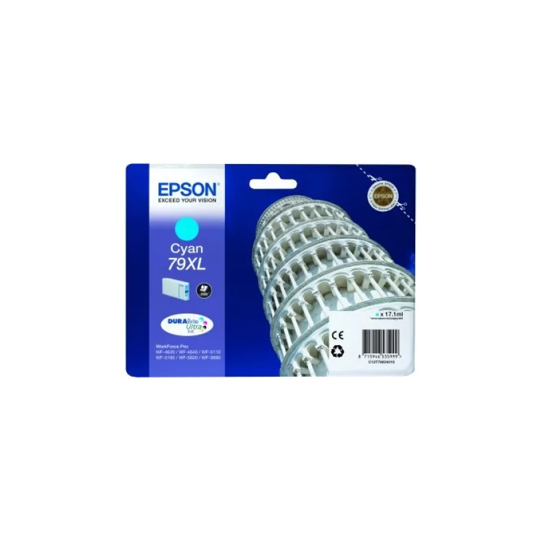 EPSON Singlepack Cyan 79XL DURABrite Ultra Ink C13T79024010