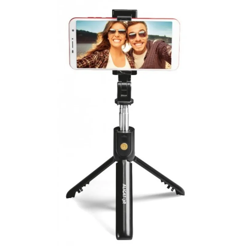 Bluetooth selfie tyč ALIGATOR HA12, černá HA12