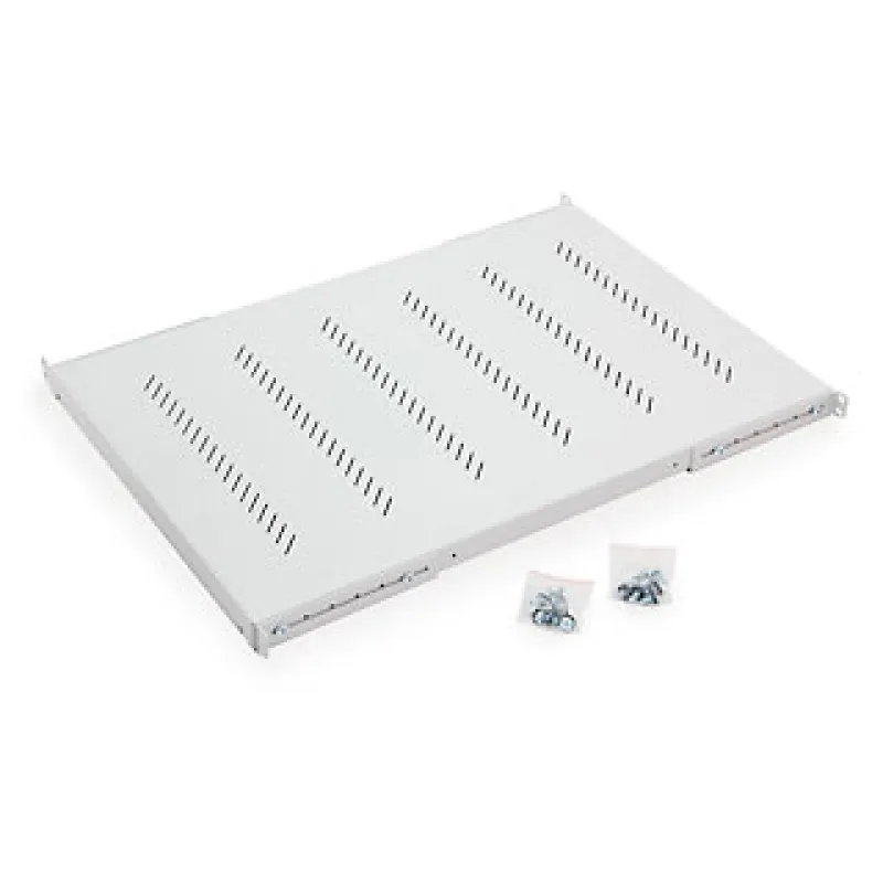 TRITON 19"police H4 perforovaná 1U/750mm,max.150kg šedá RAC-UP-750-H4