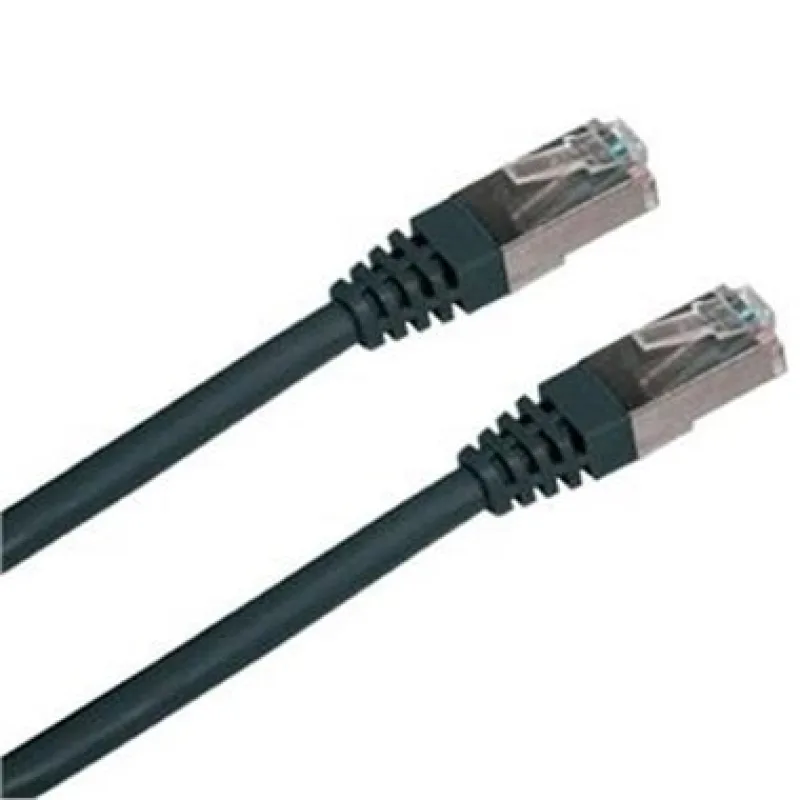 DATACOM Patchkabel S/FTP,Cat6,2xRJ45, 0,5m černý 16091