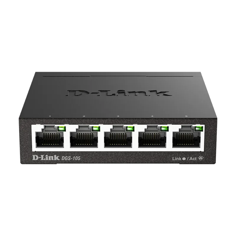 D-Link DGS-105 kovový 5-port 10/100/1000 Switch DGS-105/E