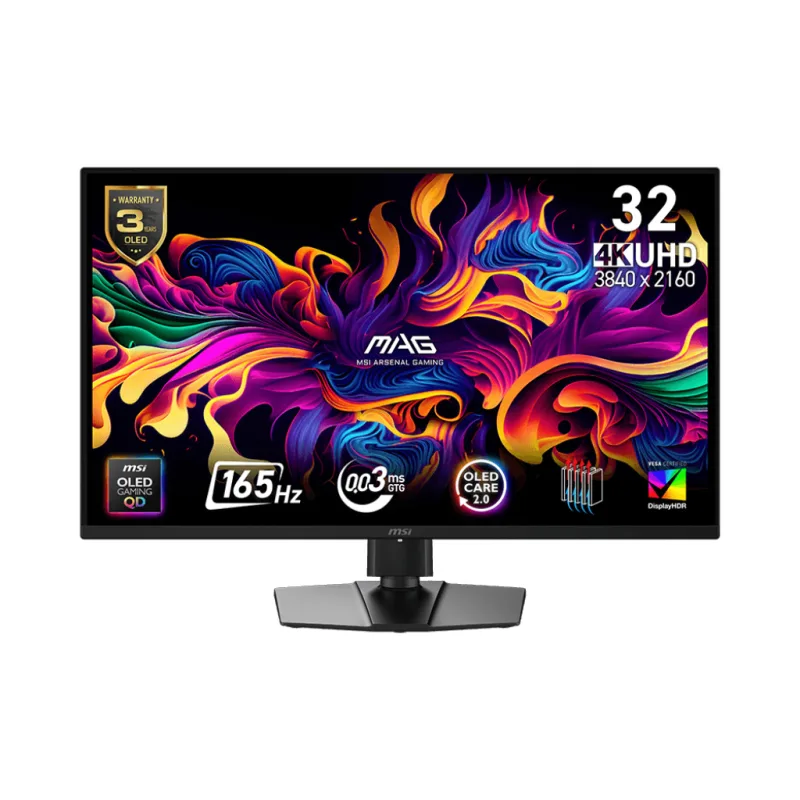MSI MAG/322UP E16/31,5"/QD-OLED/4K UHD/165Hz/0,03ms/Černá/3R MAG 322UP QD-OLED E16