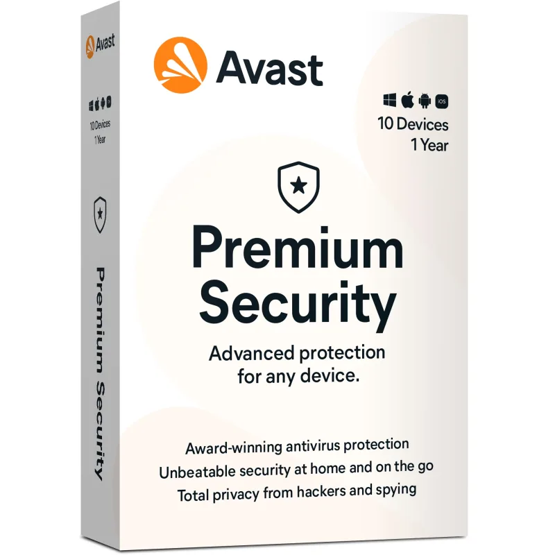 Renew AVAST Premium Security MultiDevice, up to 10 connections 1 Year prd-10-12m