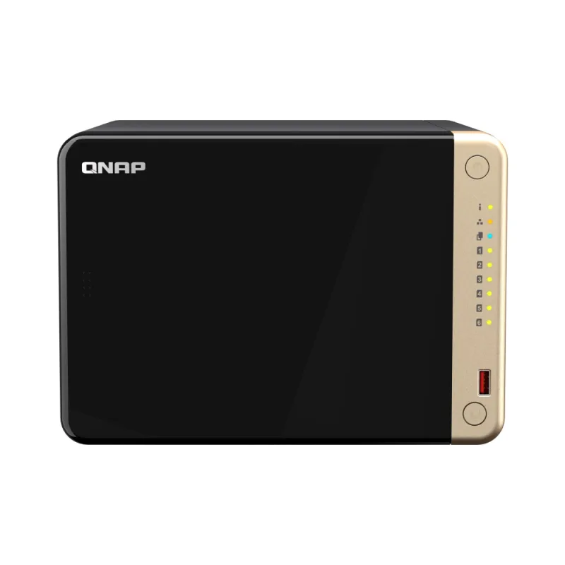 QNAP TS-664-8G (4core 2,9GHz, 8GB RAM, 6xSATA, 2x M.2 NVMe slot, 1xPCIe, 1xHDMI 4K, 2x2,5GbE, 4xUSB) TS-664-8G