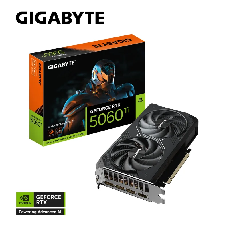 GIGABYTE GeForce RTX 5060 Ti WINDFORCE MAX/OC/8GB/GDDR7 GV-N506TWF2MAX OC-8GD