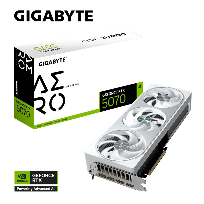 GIGABYTE GeForce RTX 5070 AERO/OC/12GB/GDDR7 GV-N5070AERO OC-12GD