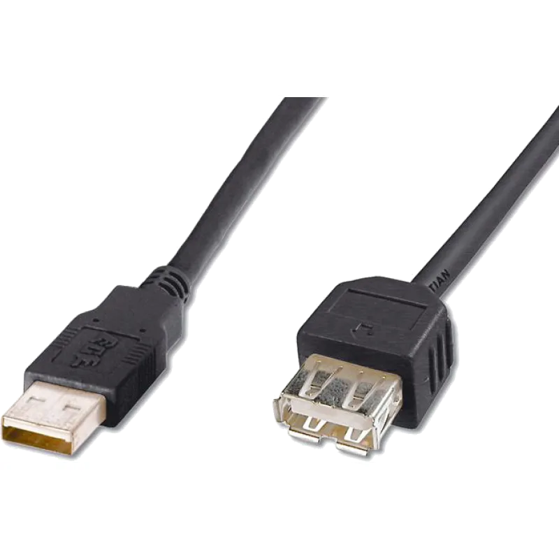 VIRTUOS Kabel USB prodlužovací A-A, 5 m, černý HAA2252