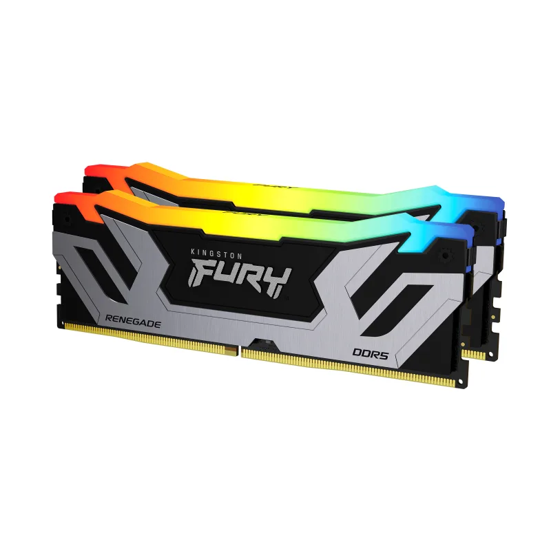 Kingston FURY Renegade/CUDIMM DDR5/48GB/8400MHz/CL40/2x24GB/RGB/Black/Silv KF584CU40RSAK2-48