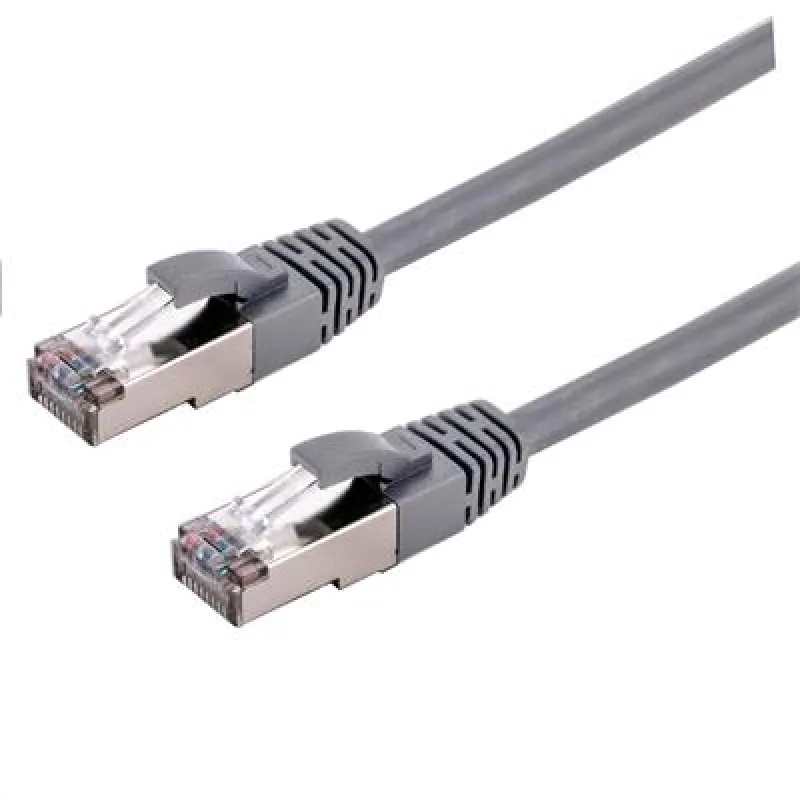 Kabel C-TECH patchcord Cat6a, S/FTP, šedý, 1m CB-PP6A-1