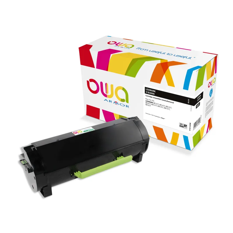 OWA Armor toner kompatibilní s Lexmark 51B2000, 2500st, černá/black K18133OW