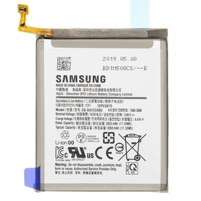 Samsung EB-BA202ABU Baterie Li-Pol 3000mAh Service Pack EB-BA202ABU