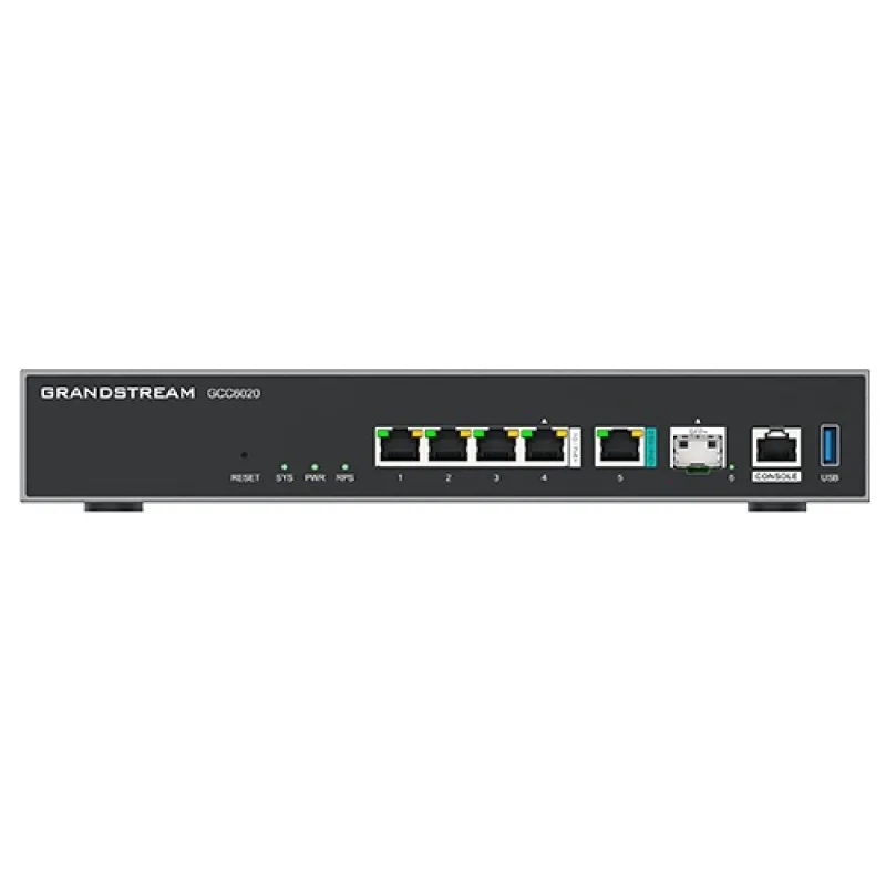 Grandstream GCC6020 all-in-one (6,5 Gbps VPN router, NGFW, switch 10G SPF+, a IP PBX 50 uživatelů) GCC6020