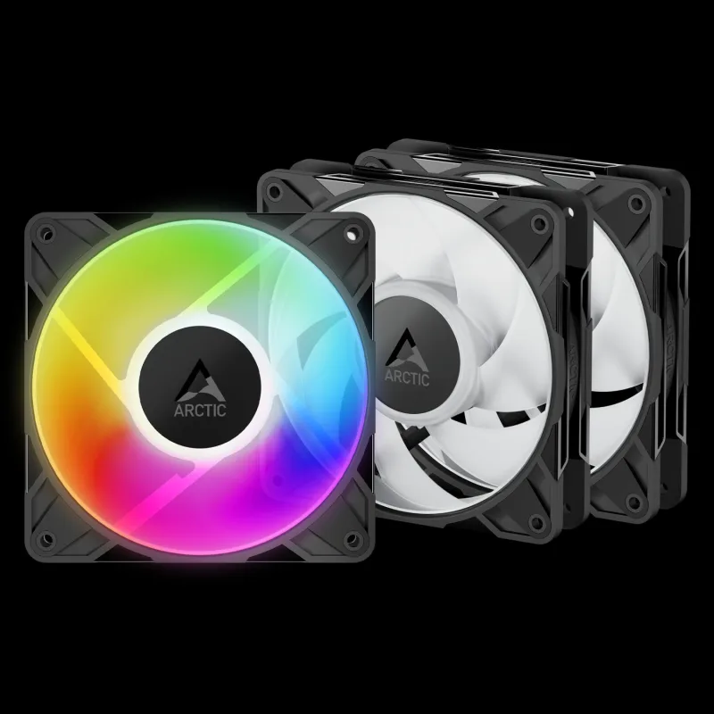 ARCTIC P12 Pro A-RGB (3 Pack) - 120mm A-RGB PWM ventilátor s rozdělovačem kabelů ACFAN00310A