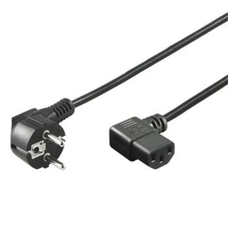 PREMIUMCORD Síťový kabel 220V k PC, 2m 90° kpsp2-90