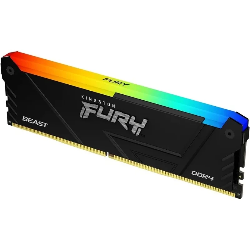 Kingston FURY Beast/DDR4/64GB/3200MHz/CL16/4x16GB/RGB/Black KF432C16BB12AK4/64