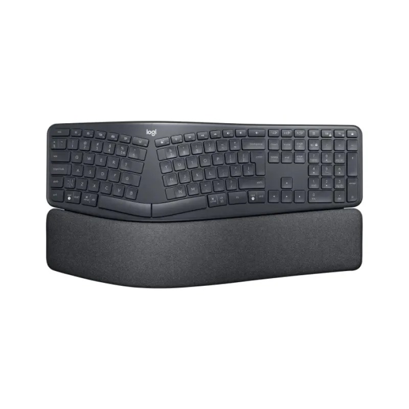 Logitech ERGO K860 for Business/Bezdrátová USB + Bluetooth/US layout/Černá 920-010352