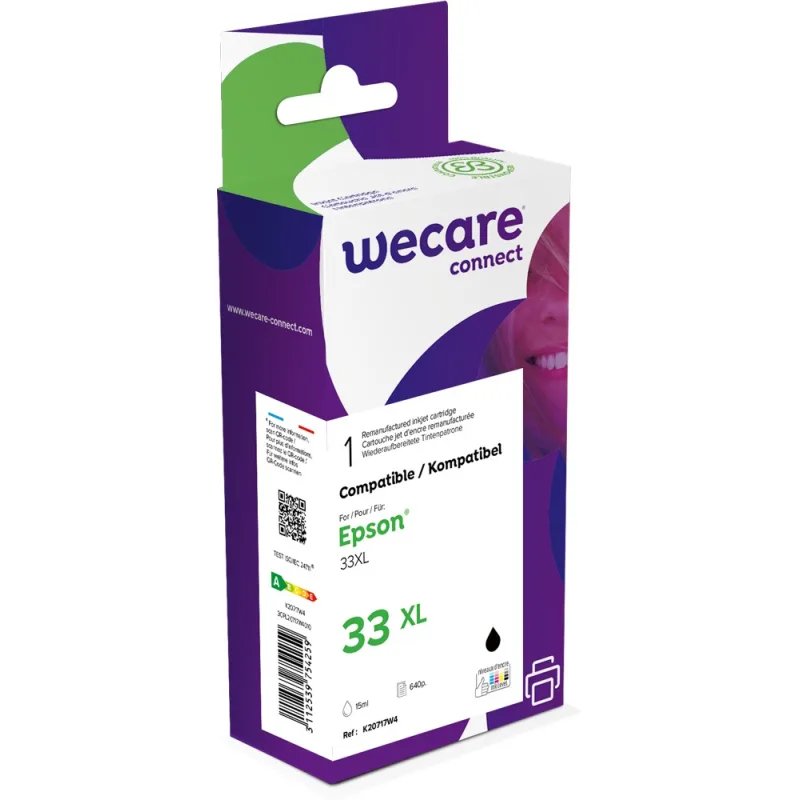 WECARE ARMOR ink kompatibilní s EPSON C13T33514012, černá/black K20717W4
