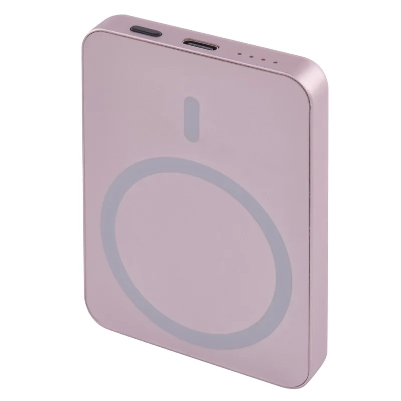 EMOS POWERBANKA WI 522, bezdrátové nabíjení 20W, 5.000mAh, LOSOSOVÁ, 1xUSB-C 1613055500
