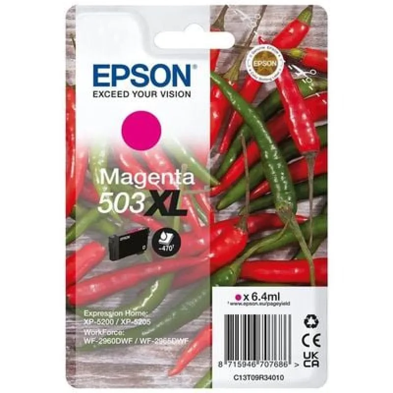 EPSON Singlepack Magenta 503XL Ink C13T09R34020