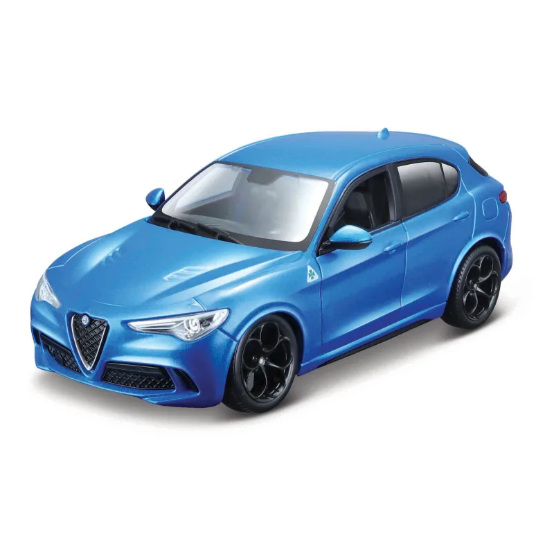 Bburago - Auta HOBBY, Alfa Romeo Stelvio, modrá metalíza, 1:24