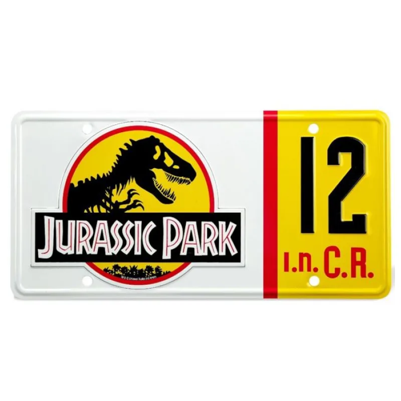 Jurassic Park replika Dennis Nedry Licence Plate