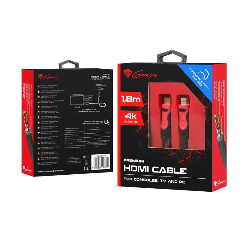 GENESIS Premium HDMI kábel pre PS4/PS3