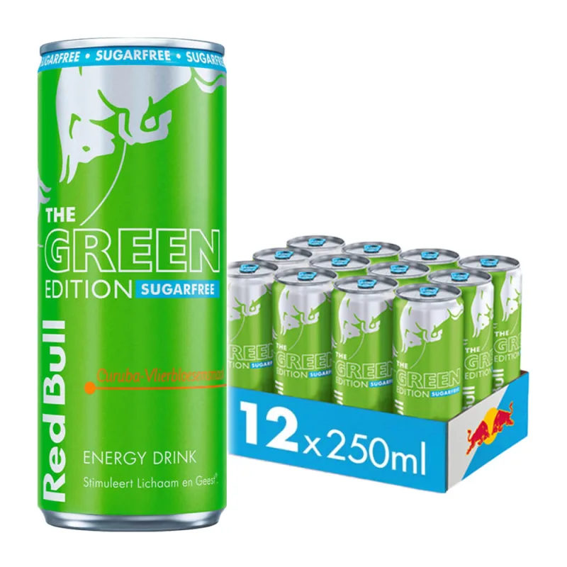 Red Bull The Green Edition Curuba-Elderflower Sugarfree 12x250ml NL