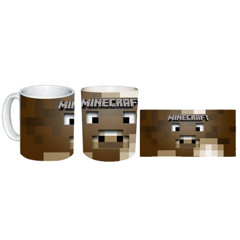 Minecraft - Cow hrnček