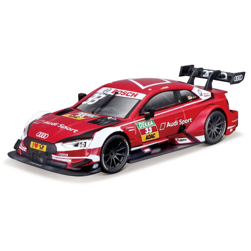 Bburago - RACE, Audi Sport RS 5 DTM 2018, #33 René Rast, červená, 1:32