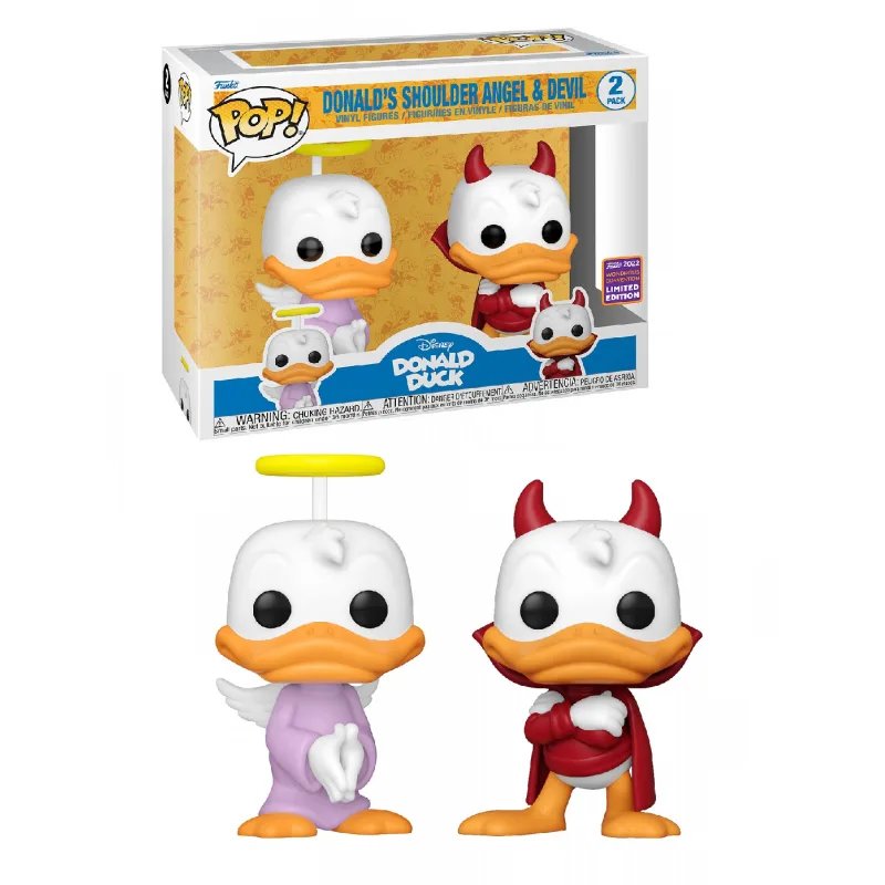 Funko POP! Blackfire Disney Donald's Shoulder Angel & Devil 2-Pack Special Edition Disney