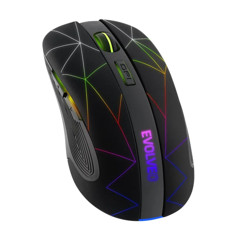 EVOLVEO WM430/Herní/Optická/1 600 DPI/Bezdrátová USB/Černá WM430