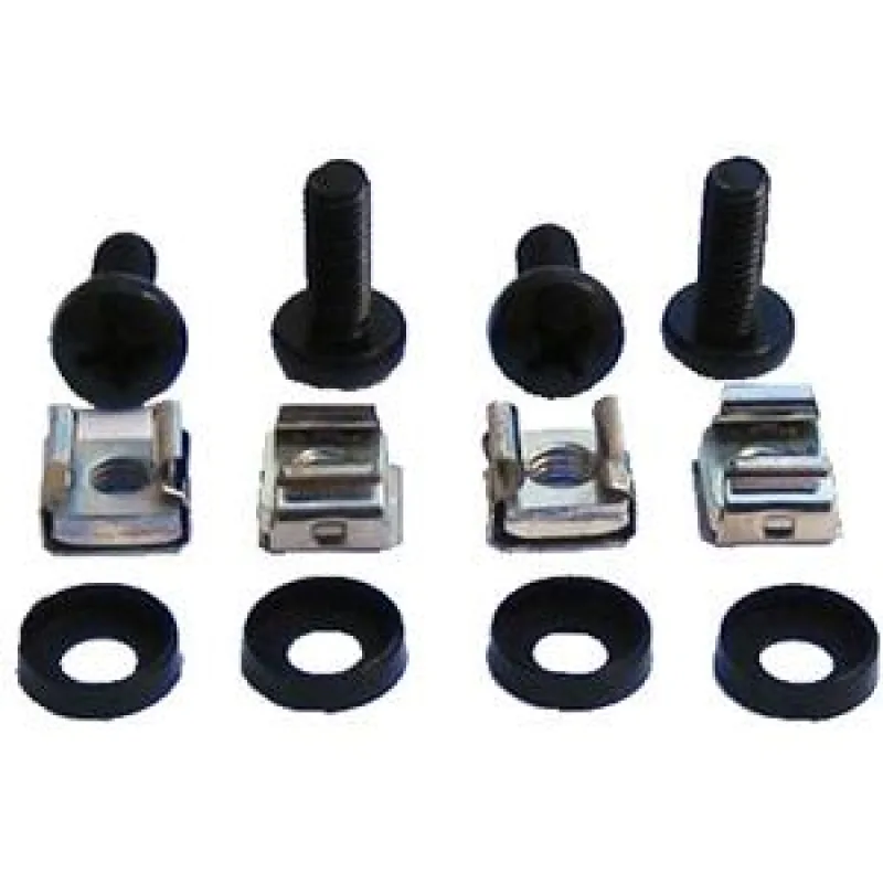 DATACOM Montážní sada M6 (4ks / bal.) black - 16 mm 7708