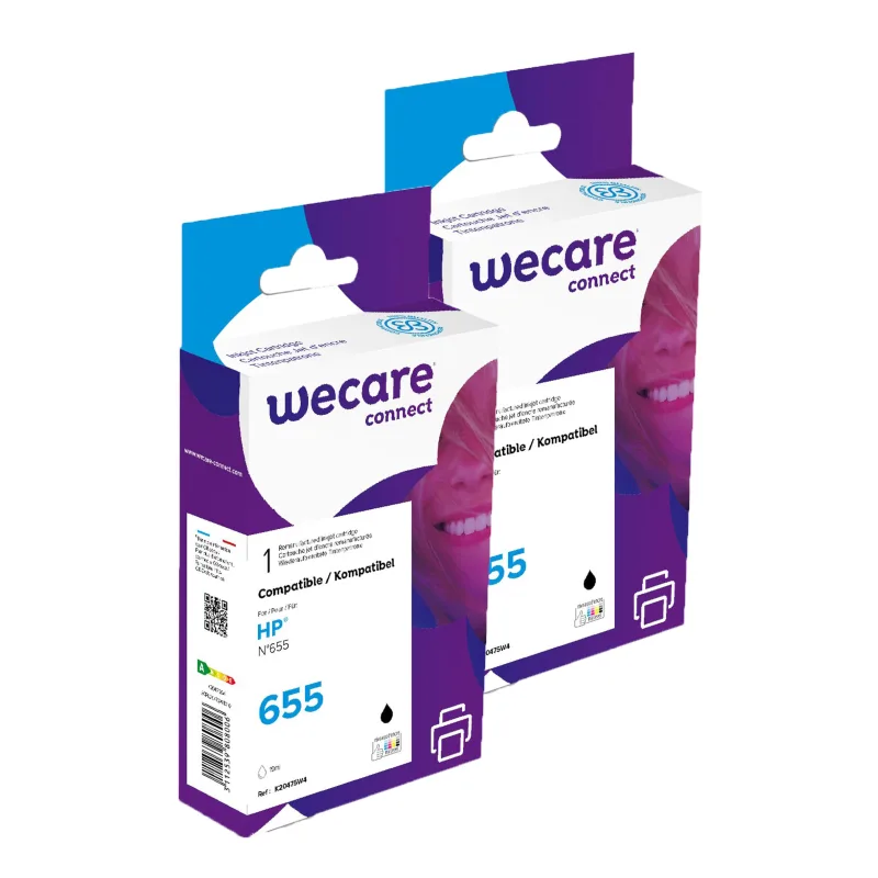 WECARE ARMOR sada ink pro HP CZ109AE 2x19ml,černá P20475W4