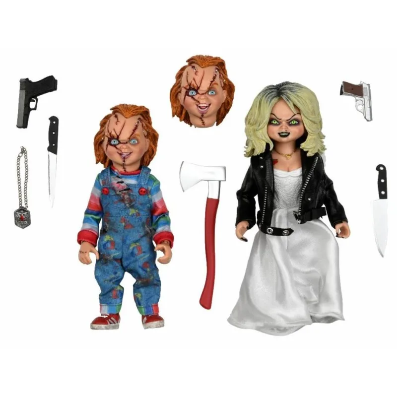Bride of Chucky Clothed akčné figúrky 2-Pack Chucky and Tiffany 14 cm