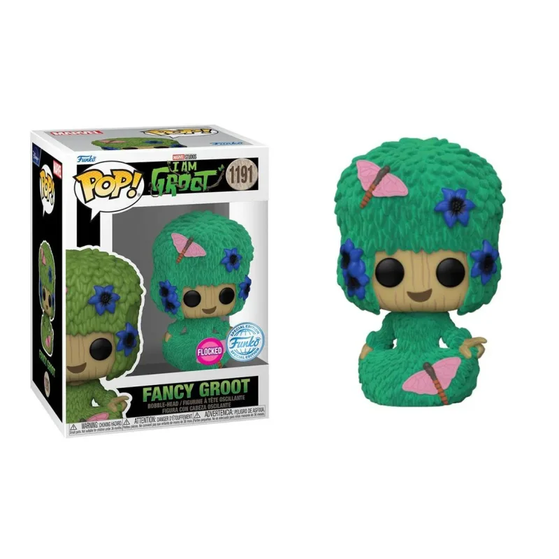 POP! I am Groot Fancy Groot Marvel Special Edition Flocked POP-1219