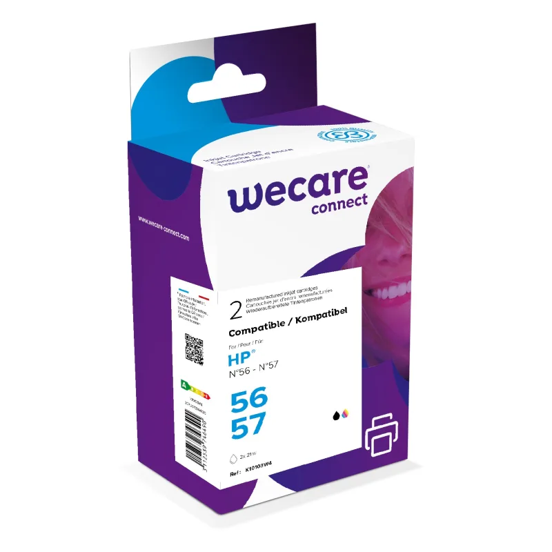 WECARE ARMOR ink sada kompatibilní s HP C6656A/C6657A,černá/3 color K10103W4