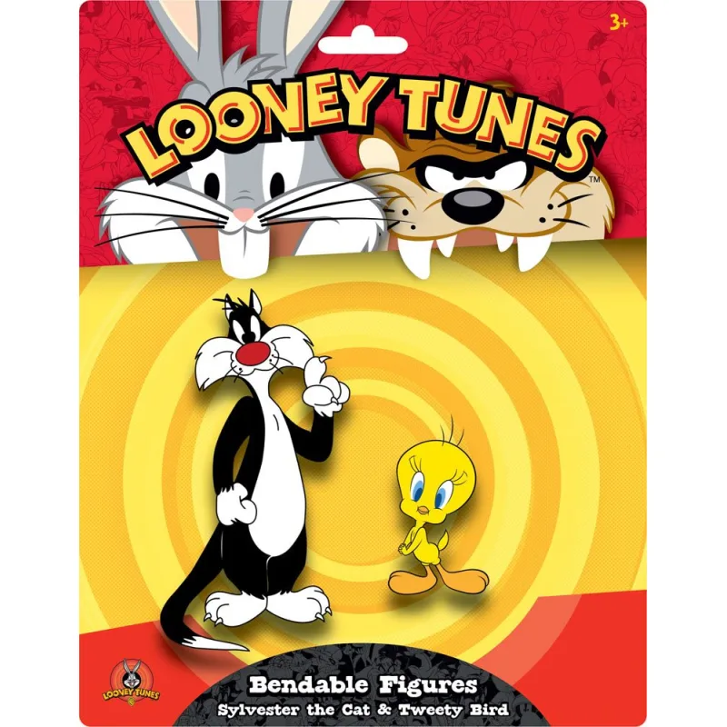Looney Tunes ohybné postavičky 2-Pack Sylvester the Cat and Tweety Bird 6 - 15 cm