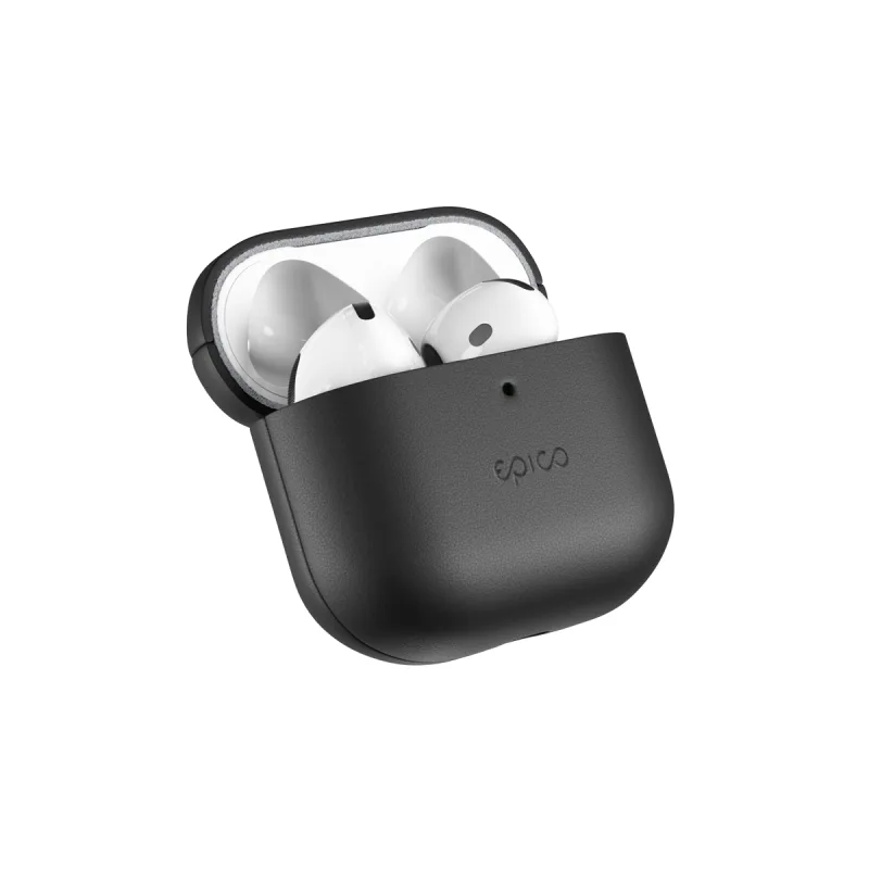 Epico kožené pouzdro pro AirPods 4/4 s ANC - černá 9911131300045