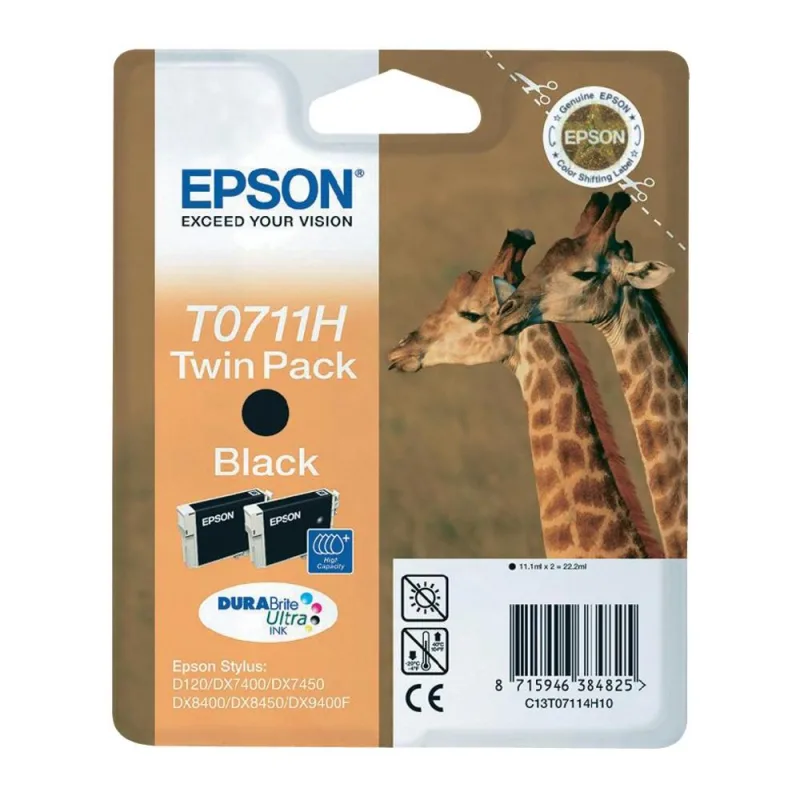 EPSON High Capacity Black (2x černá) (T0711H) C13T07114H10