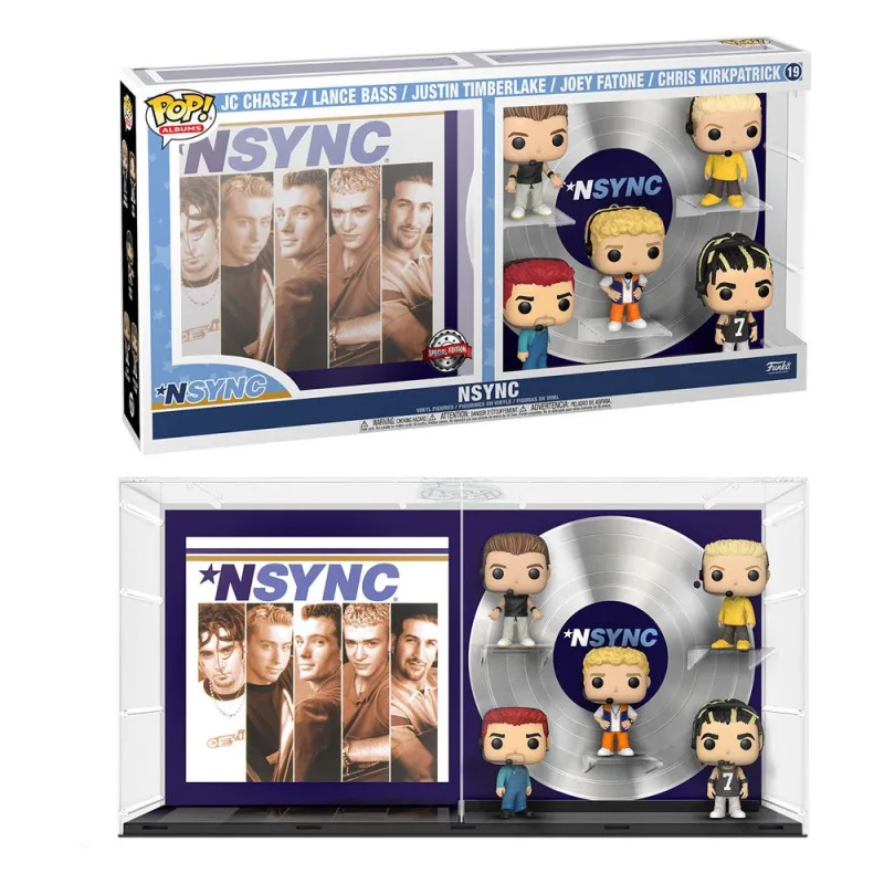 Funko Pop! 19 Albums Nsync Jc Chasez Lance Bass Justin Timberlake, Joey Fatone Chris Kirkpatrick