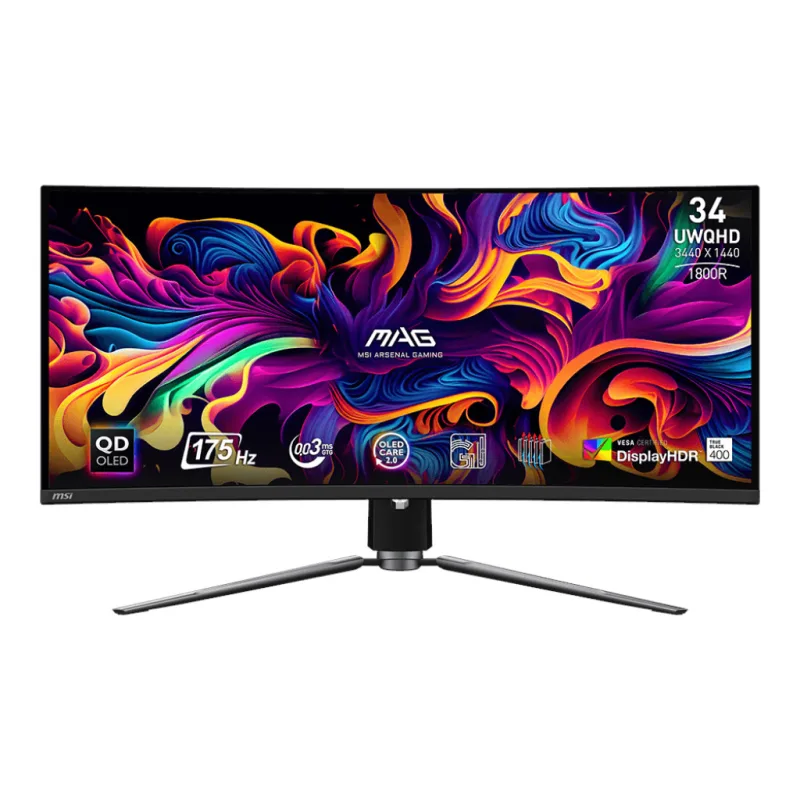 MSI MAG/341CQP/34"/QD-OLED/wQHD/175Hz/0,03ms/Černá/3R MAG 341CQP QD-OLED