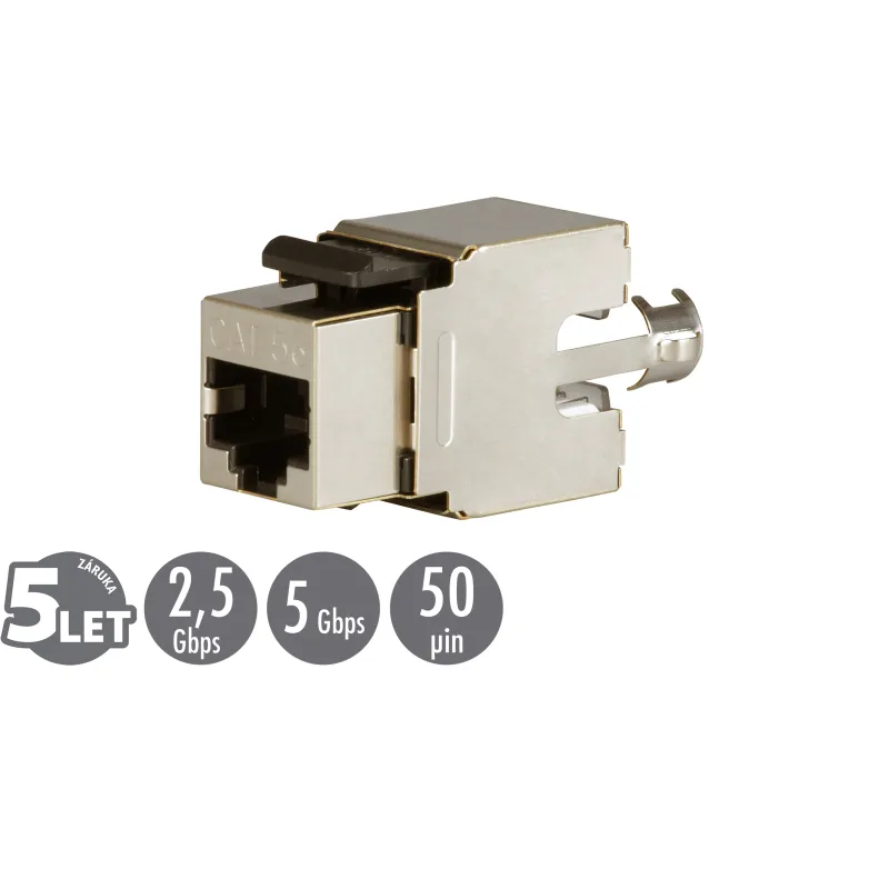 Zařezávací keystone Solarix CAT5E STP SXKJ-5E-STP-BK 25286502