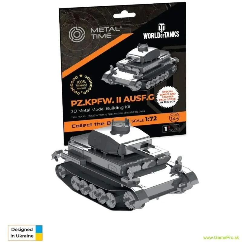 World of Tanks Metal Time - Pz.Kpfw. II Ausf.G Constructor Kit
