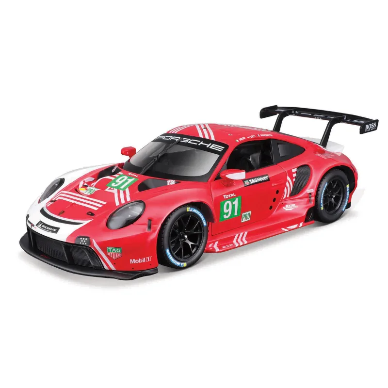 Bburago - RACE, Porsche 911 RSR, červená, 1:24