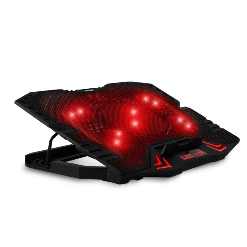 EVOLVEO Ania 5R, chladicí podložka pro notebook, 5x ventilátor, červené podsvícení ANIA5R