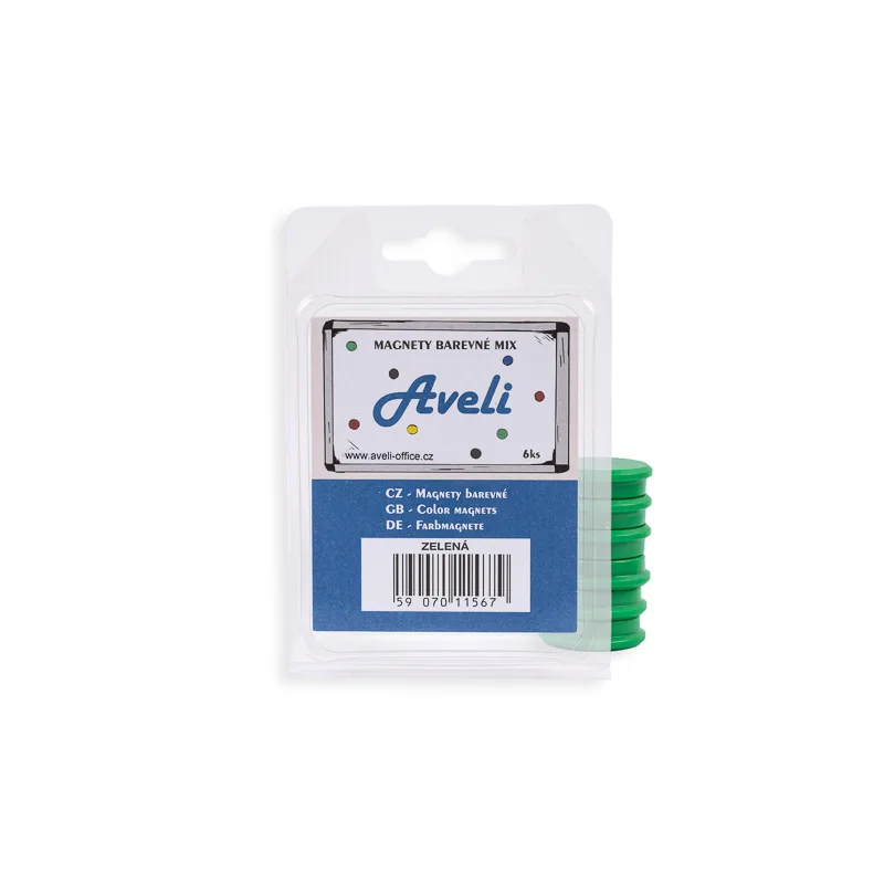 AVELI Set magnetů AVELI, zelená barva XRT-00099