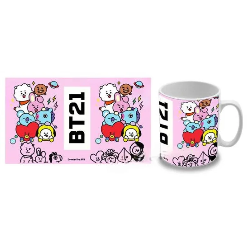 BT21 - Characters Pink Stacks (hrnček)