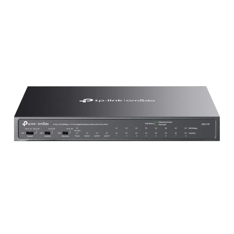 DS111P TP-link Omada 8x 10/100Mbp,3G,8 PoE+, switc DS111P